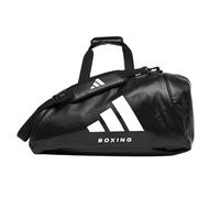 Adidas Sports Backpack, Duffel, Gym Bag, Rucksack, Workout, Boxing bag, black/white PU 2 In 1 Holdall Bag