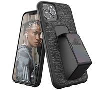 adidas Sports Compatible with iPhone 11 Pro Case, Grip Handle Stand, Protective Iridescent Phone Cover - Black