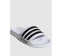 adidas Sportswear Adilette Shower Sliders - White/Black, White/Black, Size 7, Men White/Black