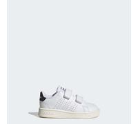 adidas Sportswear Baby Unisex Advantage Lifestyle Court Two Hook-and-Loop Shoes - Off-White - Size UK 5.5 Infant