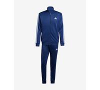 adidas Sportswear Basic French Terry 3 Stripes Tracksuit dark blue white - M