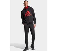 adidas Men's Big Logo Terry Track Suit, black/scarlet, S