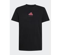 adidas Sportswear Boys Slogan T-Shirt, Black, Size 15-16 Years Black