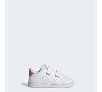 ADIDAS Sportswear Childrens Unisex Advantage Lifestyle Court Two Hook-and-Loop Shoes - White/Red - Size UK 5.5 Infant