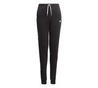 adidas Sportswear Childrens Unisex Essentials 3-Stripes French Terry Pants - Black/White Cotton - Size 11-12Y