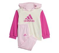 adidas Sportswear Childrens Unisex Essentials Colorblock Jogger Set Kids - Beige Cotton - Size 3-6M