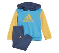 adidas Sportswear Childrens Unisex Essentials Colorblock Jogger Set Kids - Blue Multi Cotton - Size 3-6M