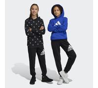 ADIDAS Sportswear Childrens Unisex Essentials Regular Fit Big Logo Cotton Pants - Black/White - Size 11-12Y