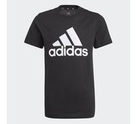 adidas Sportswear Childrens Unisex Essentials Tee - Black Cotton - Size 9-10Y