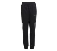 adidas Sportswear Childrens Unisex Future Icons 3-Stripes Tapered-Leg Pants - Black Cotton - Size 11-12Y