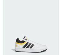 adidas Sportswear Childrens Unisex Hoops lifestyle Basketball Hook-and-loop Shoes - White - Size UK 4