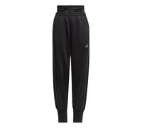 ADIDAS Sportswear Childrens Unisex Winter Glam Fleece Loose Pants - Black Recycled Material - Size 7-8Y