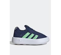 adidas Sportswear Infant Bubblecomfy Trainers, Dark Blue/Lime Burst/White, Size 7 Younger Dark Blue/Lime Burst/White