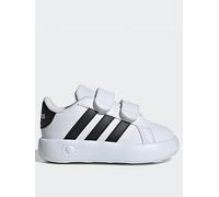 adidas Sportswear Infant Grand Court 20 Velcro Trainers - White/Black, Ftwr White/Core Black/Ft White, Size 8 Younger Ftwr White/Core Black/Ft White
