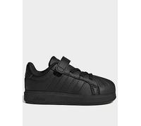 adidas Sportswear Infant Streettalk Shell Toe Trainers with Hook-and-Loop Straps, Core Black, Size 8 Younger Core Black
