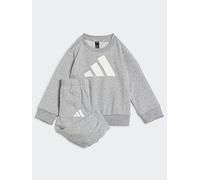 adidas Sportswear Infant Unisex Essentials Jogger Set, Medium Grey Heather, Size 0-3 Months Medium Grey Heather