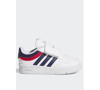 adidas Unisex Baby Hoops 4.0 Shoes, FTWR White/Dark Blue/Better Scarlet, 6 UK Child