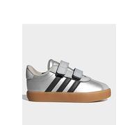 adidas Sportswear Infant Unisex Vl Court 3.0, Silvmt/Cblack/Lgsogr, Size 4 Younger Ilvmt/Cblack/Lgsogr