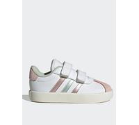 adidas Unisex Baby VL Court 3.0 Shoes Infants, FTWR White/Linen Green met./Sandy Pink met, 6 UK Child