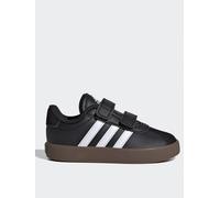 adidas Sportswear Infant Vl Court 30 Velcro Trainers, Cblack/Ftwwht/Cblack/Black/Whi, Size 3 Younger Cblack/Ftwwht/Cblack/Black/Whi