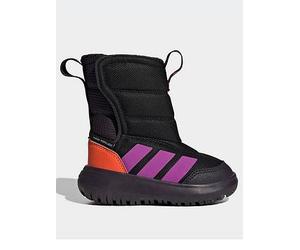 adidas Sportswear Infant Winterplay Trainers, Core Black/Purple Burst/Orange, Size 5 Younger Core Black/Purple Burst/Orange