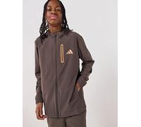 adidas Sportswear Junior Boys Boys Hooded Tech Woven Jacket, Green, Size 11-12 Years Green