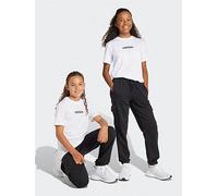 adidas Sportswear Junior Boys Essentials Cargo Joggers, Black/White, Size 11-12 Years Black/White