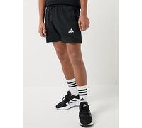 adidas Sportswear Junior Boys Essentials Climacool Shorts, Black/White, Size 13-14 Years Black/White