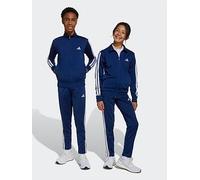 adidas Sportswear Junior Boys Essentials Climacool Track Suit - Blue, Dark Blue/White, Size 9-10 Years Dark Blue/White
