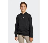 adidas Sportswear Junior Boys Essentials Hoodie, Black/White, Size 9-10 Years Black/White