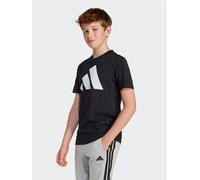 adidas Unisex Kids Essentials Big Logo Shirt, Black/White, 7-8 Years
