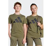 adidas Sportswear Junior Boys Essentials T-Shirt, Green, Size 7-8 Years Green