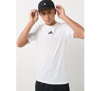 adidas Unisex Kids Essentials T-Shirt, White/Black, 13-14 Years