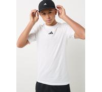 adidas Unisex Kids Essentials T-Shirt, White/Black, 7-8 Years