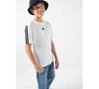 adidas - Kid's 3 Stripes Tee 160 - T-shirt size 140, white