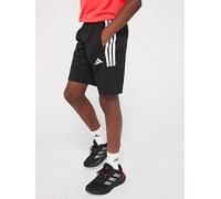 adidas Sportswear Junior Boys House of Tiro Shorts - Black, Black/White, Size 9-10 Years Black/White