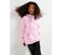 adidas Sportswear Junior Girls Essentials Hoodie -pink, Clear Pink/White, Size 15-16 Years Clear Pink/White