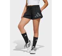 adidas Sportswear Junior Girls Essentials Shorts, Black/White, Size 7-8 Years Black/White