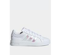 adidas Sportswear Junior Girls Grand Court 3.0 Trainers, Ftwwht/Irides/Almpnk, Size 5.5 Older Ftwwht/Irides/Almpnk
