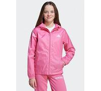 adidas Sportswear Junior Girls Rain Jacket, Pink, Size 13-14 Years Pink