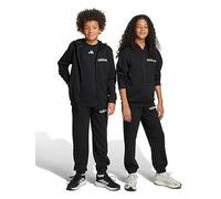adidas Sportswear Junior Linear Tracksuit, Black, Size 11-12 Years Black