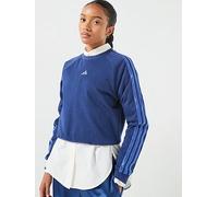 adidas Sportswear Junior Satin Sweatshirt, Blue, Size 9-10 Years Blue