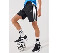 adidas Sportswear Junior Unisex Essentials Shorts, Black/White, Size 7-8 Years Black/White