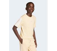 adidas Unisex Kids Essentials 3 Stripes T-Shirt, Crystal Linen/White, 7-8 Years