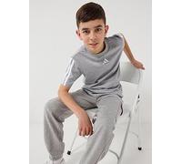 adidas Sportswear Junior Unisex Essentials T-Shirt, Medium Grey Heather, Size 9-10 Years Medium Grey Heather