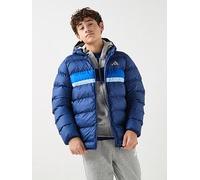adidas Sportswear Junior Unisex Puffer Jacket-blue, Dark Blue/Royal Blue/Glow Blue, Size 13-14 Years Dark Blue/Royal Blue/Glow Blue