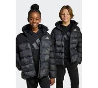 adidas Unisex Kids SYNTHETIC DOWN ALLOVER PRINT JACKET, Black, 11-12 Years