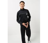 adidas Sportswear Junior Unisex Tricot Tracksuit-black, Black, Size 11-12 Years Black