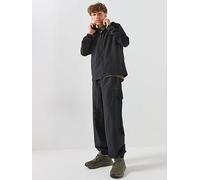 adidas Sportswear Junior Woven Utility Jogger Tracksuit, Black, Size 11-12 Years Black