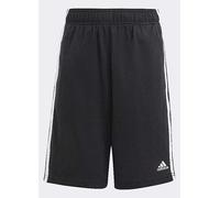 ADIDAS Sportswear Childrens Unisex Essentials 3-Stripes Knit Shorts - Black Cotton - Size 15-16Y